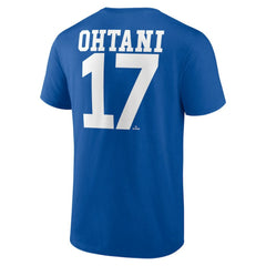 Shohei Ohtani Los Angeles Dodgers Player Name & Number T-Shirt - Royal T-shirts