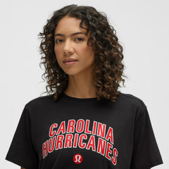 NHL Carolina Hurricanes lululemon Women's All Yours Organic Cotton T-Shirt - Black