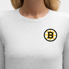 NHL Boston Bruins lululemon Women's Love Long Sleeve T-Shirt - Heathered Core Ultra Light Grey