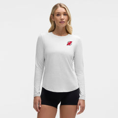 NHL New Jersey Devils lululemon Women's Love Long Sleeve T-Shirt - Heathered Core Ultra Light Grey