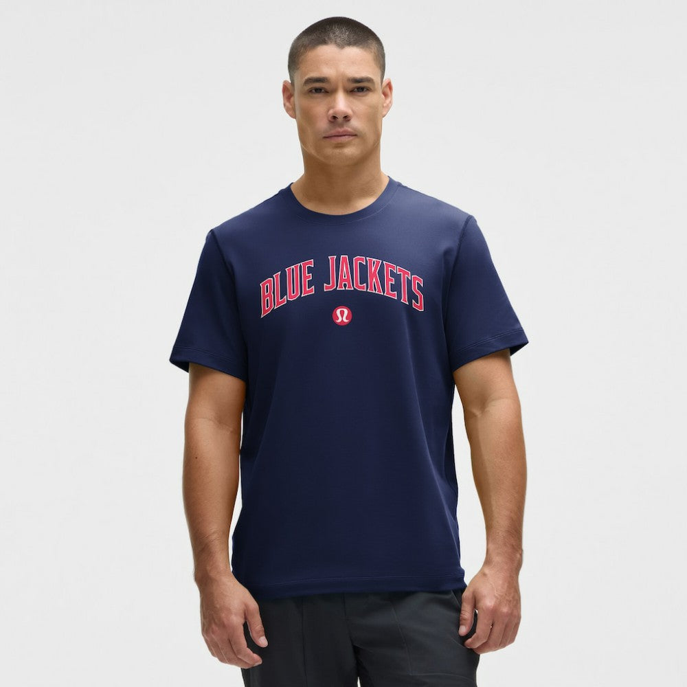 NHL Columbus Blue Jackets lululemon Organic Cotton Classic-Fit T-Shirt - Blue