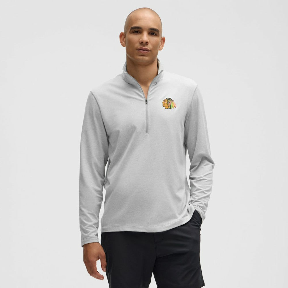 NHL Chicago Blackhawks lululemon Soft Jersey Half-Zip Pullover - Heather Gray