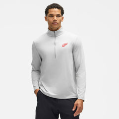 NHL Detroit Red Wings lululemon Soft Jersey Half-Zip Pullover - Heather Gray