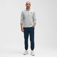 NHL Seattle Kraken lululemon Soft Jersey Half-Zip Pullover - Heather Gray