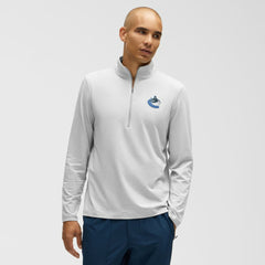 NHL Vancouver Canucks lululemon Soft Jersey Half-Zip Pullover - Heather Gray