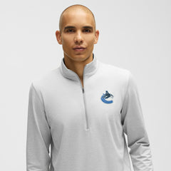 NHL Vancouver Canucks lululemon Soft Jersey Half-Zip Pullover - Heather Gray