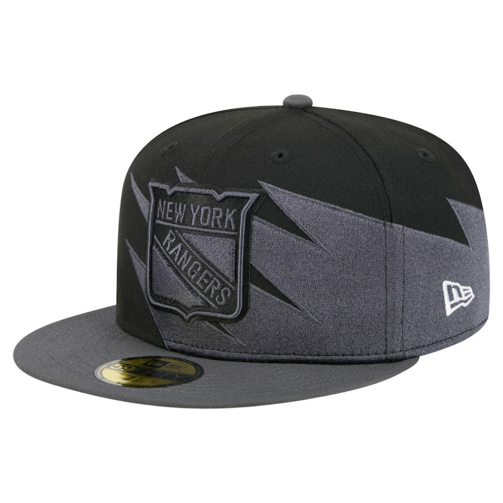 NHL New York Rangers New Era Spikes 59FIFTY Fitted Hat - Black