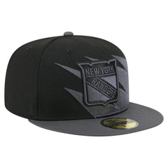 NHL New York Rangers New Era Spikes 59FIFTY Fitted Hat - Black