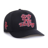 Houston Rockets Brand Seen by '47 Sorry I Was Hooping Hitch Adjustable Hat Black
