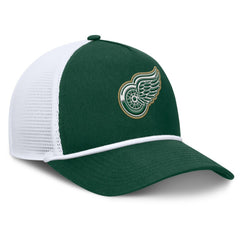 NHL Detroit Red Wings Fanatics Bermuda A-Frame Adjustable Hat - Green/White