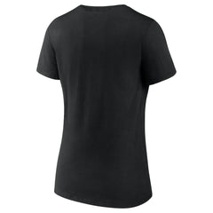 Philadelphia Eagles Women's Push On V-Neck T-Shirt Black