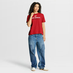 NHL Detroit Red Wings Fanatics Women's Centennial T-Shirt - Red