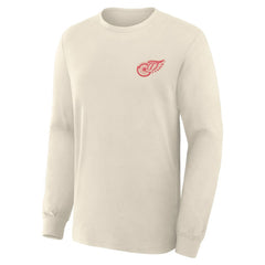 NHL Detroit Red Wings Fanatics Centennial Legacy Long Sleeve T-Shirt - Beige