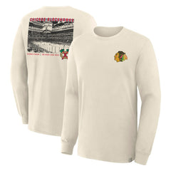 NHL Chicago Blackhawks Fanatics Centennial Legacy Long Sleeve T-Shirt - Beige