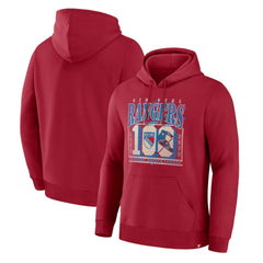 NHL New York Rangers Fanatics Centennial Fleece Hoodie - Red