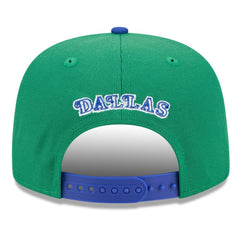 Dallas Mavericks 2025/26 Classic Edition Jersey Hook A-Frame 9FIFTY Snapback Hat Green/Blue