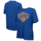 New York Knicks Majestic Threads Women's Oversized T-Shirt Royal