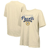 Indiana Pacers Majestic Threads Women's Oversized T-Shirt Cream