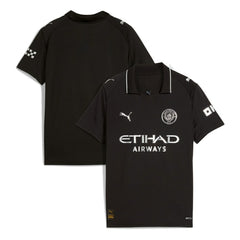 Manchester City Youth 2025/26 Away Replica Jersey Black