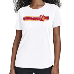 Tampa Bay Buccaneers Starter Women's Throwback Team Stripe T-Shirt White