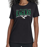 Philadelphia Eagles Starter Women's Throwback Arch Stripe T-Shirt Black
