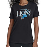 Detroit Lions Starter Women's Arch Stripe T-Shirt Black
