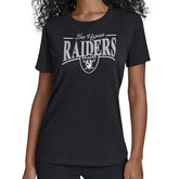 Las Vegas Raiders Starter Women's Arch Stripe T-Shirt Black