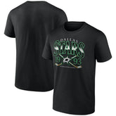 NHL Dallas Stars Retro Cross Sticks T-Shirt - Black