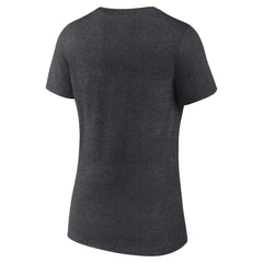 NHL Dallas Stars Women's Retro Banner V-Neck T-Shirt - Charcoal