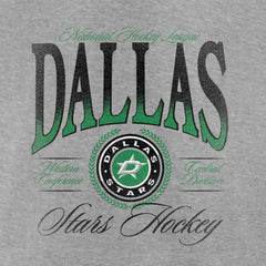 NHL Dallas Stars Women's Retro Script V-Neck T-Shirt - Gray