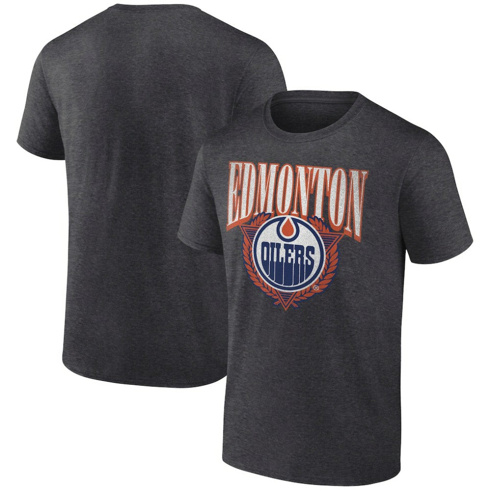 NHL Edmonton Oilers Retro Seal T-Shirt - Charcoal