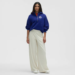 NHL Edmonton Oilers lululemon Women's Scuba Oversized Half-Zip Hoodie - Larkspur