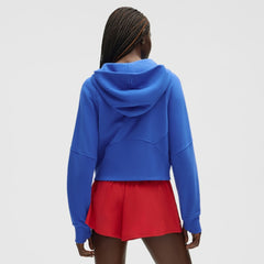 NHL New York Rangers lululemon Women's Scuba Oversized Half-Zip Hoodie - Blue