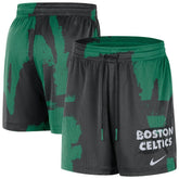 Boston Celtics Courtside Club Dri-FIT Practice Shorts Black/Kelly Green