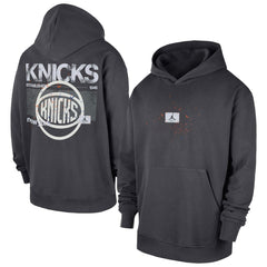 New York Knicks Jordan Brand Statement Jumpman Flight Premiere Hoodie Anthracite