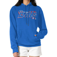 Buffalo Bills Starter Women's Groovy Script Pullover Hoodie Royal