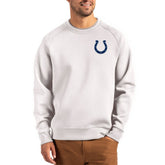 Indianapolis Colts Cutter & Buck Primary Logo Roam Recycled Raglan Pullover Sweatshirt Gray