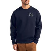 Seattle Seahawks Cutter & Buck Helmet Roam Recycled Raglan Pullover Sweatshirt College Navy