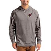 Arizona Cardinals Cutter & Buck Adapt Knit Recycled Raglan Pullover Hoodie Heather Gray