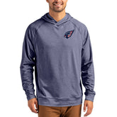 Arizona Cardinals Cutter & Buck Adapt Americana Knit Recycled Raglan Pullover Hoodie Heather Navy