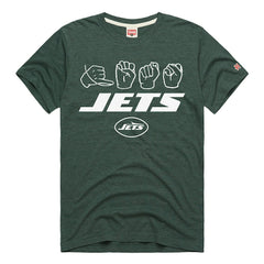 New York Jets Homage Unisex NFL ASL Collection by Love Sign Tri-Blend T-Shirt Green