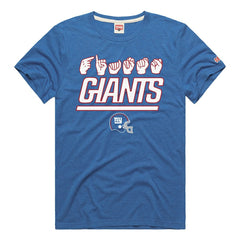 New York Giants Homage Unisex NFL ASL Collection by Love Sign Tri-Blend T-Shirt Royal