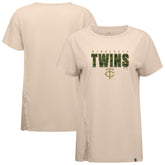 Minnesota Twins Levelwear Women's Influx Protect W T-Shirt - Khaki T-shirts