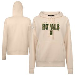 Kansas City Royals Levelwear Women's Adorn Protect W Pullover Hoodie - Khaki Hoodies