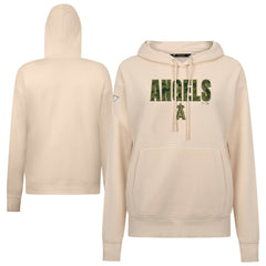 Los Angeles Angels Levelwear Women's Adorn Protect W Pullover Hoodie - Khaki Hoodies