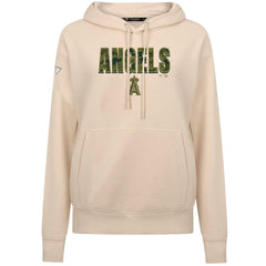 Los Angeles Angels Levelwear Women's Adorn Protect W Pullover Hoodie - Khaki Hoodies