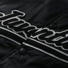 Juventus Collegiate Sateen Full-Snap Jacket Black