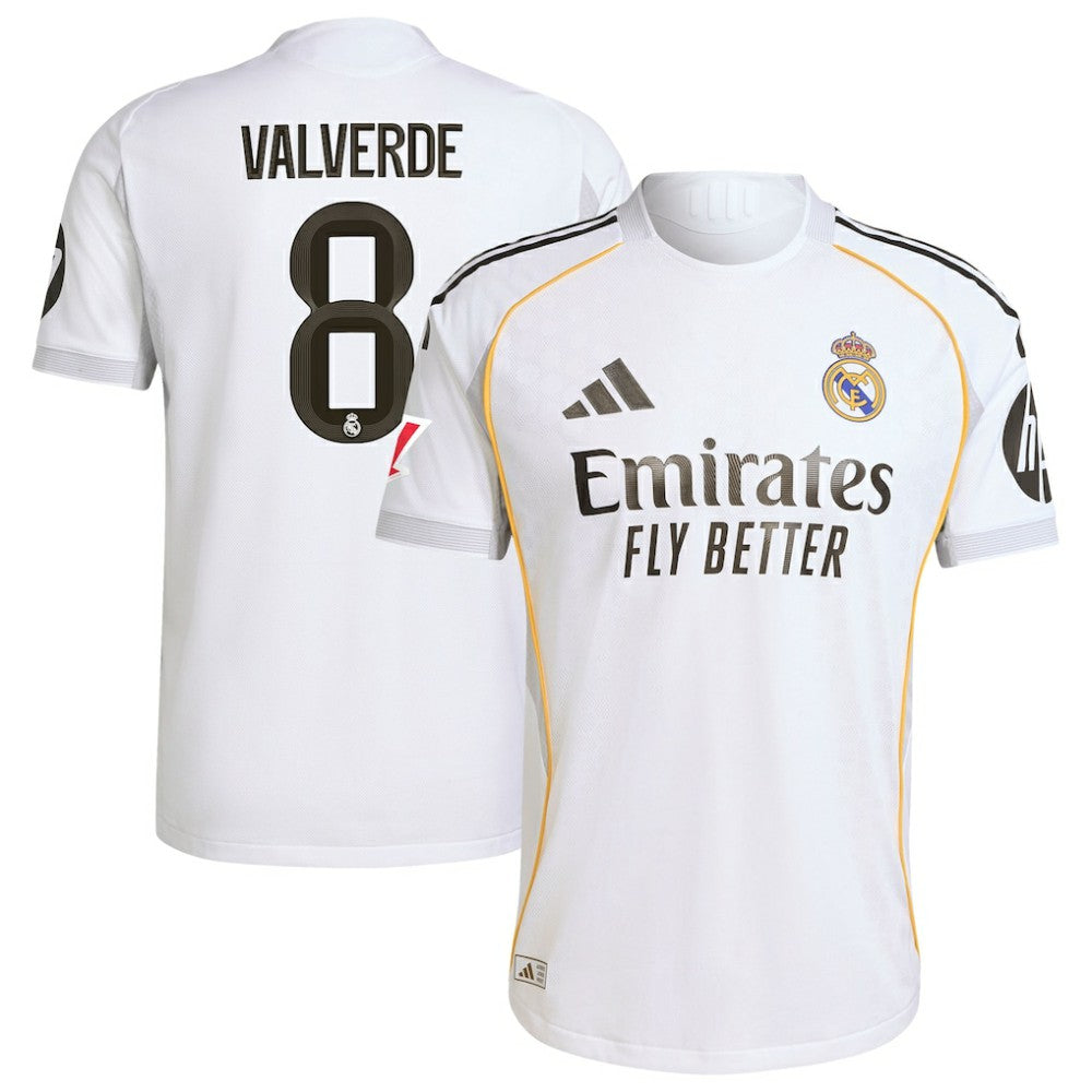 Federico Valverde Real Madrid 2025/26 Home Jersey White
