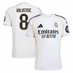 Federico Valverde Real Madrid 2025/26 Home Replica Jersey White shop