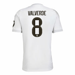 Federico Valverde Real Madrid 2025/26 Home Replica Jersey White shop